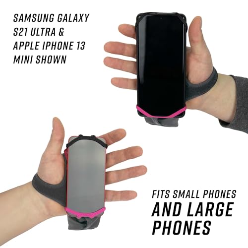 noxgear Handheld Grip Phone Holder, Raspberry, Right Hand - color: Raspberry, size: Right Hand