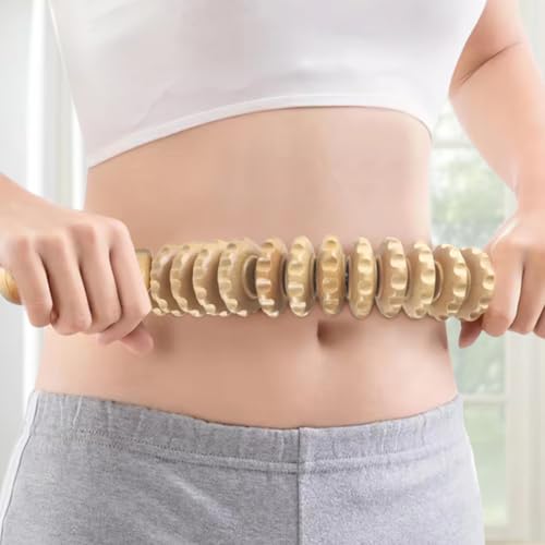 2pcs Wood Massage Roller,Manual Wooden Fascia Massage Tool