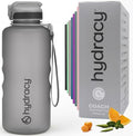 Hydracy 2L Large Water Bottle, Shatterproof, BPA Free Tritan Plastic, Leakproof, Zero Condensation, With Detachable Carry Strap, Spillproof Lid, Convenient Silicon Spout, Ideal for Gym, Yoga - color: Silver Grey, size: 64 oz