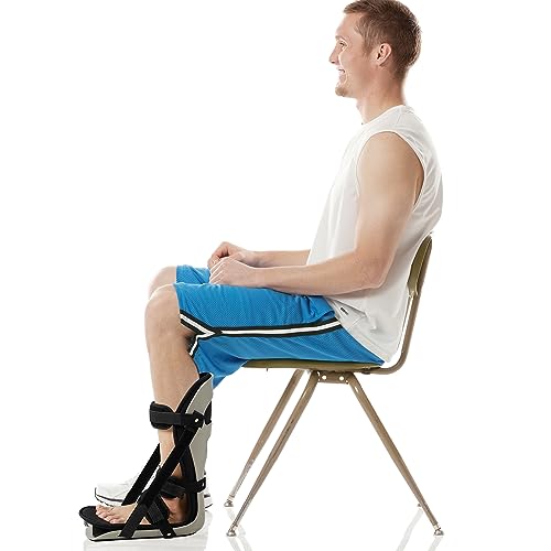 Plantar Fasciitis Night Splint, Sleeping Stretch Boot, Grey, L - color: Grey, size: Large