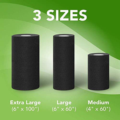 Strive Infrared Compression Therapy Wrap, 4" x 60", Adjustable, Black - color: Black, size: 4" X 60"