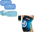 REVIX Extra Large Knee Ice Pack Wrap Around Entire Knee, 45-Minute Long Lasting Ice Pack with Ice Grid Gel Design and REVIX Ice Packs for Injuries Reusable