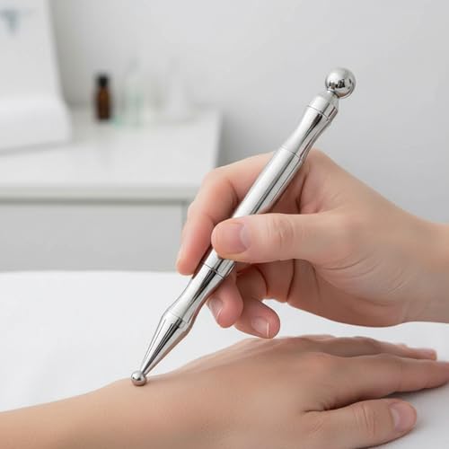 Acupressure Pen, 304 Stainless Steel Trigger Point Tool, Manual Reflexology Fascia Stick, Pressure Point Massage Tool - style: Pen-3