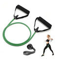 Resistance Bands with Handles, Exercise Bands - Perfect Stretch Rope for Home Workouts, Ideal for Fitness Enthusiasts & Home Gym - color: Green(15lb)