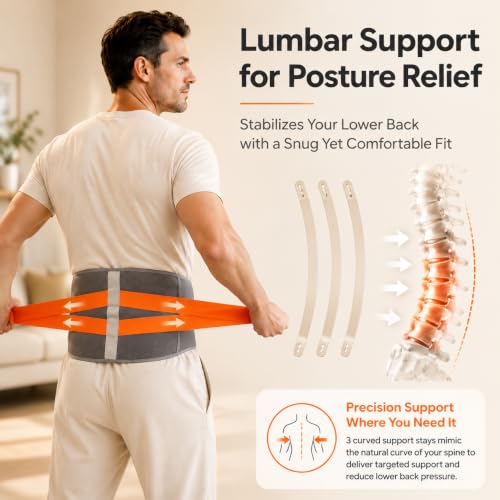 10000mAh Cordless Heating Pad Heat Belt for Lower Back Pain Relief
