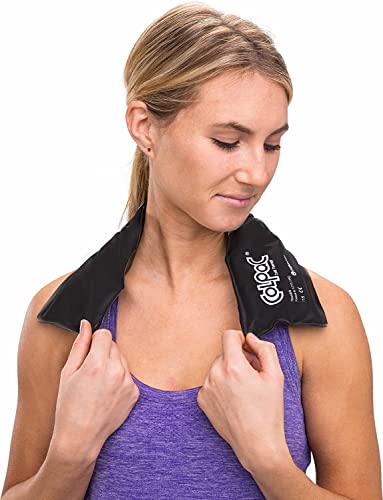 Chattanooga ColPac - Reusable Gel Ice Pack - Black Vinyl - Neck Contour - 21 inches - Cold Therapy - Knee, Arm, Elbow, Shoulder, Back - Aches, Swelling, Bruises, Sprains, Inflammation - size: 21 Inch (Pack of 1)