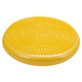 CanDo Inflatable Balance Disc for Balance Training, Proprioception, Strengthening Lower Extremities, Posture, Back Pain, Stress Relief, Restlessness and Anxiety. Yellow, 14” Diameter - color: Yellow, size: 13.8" diameter