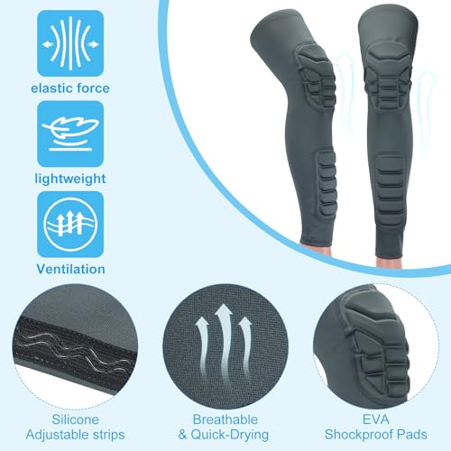 PATIKIL M Knee Calf Pads, 2Pcs Knee Braces Pad Compression Leg, Grey - color: Grey, size: Medium
