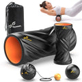 Sportneer 4 in 1 Pilates Foam Roller Muscle Relax Kit - color: Black