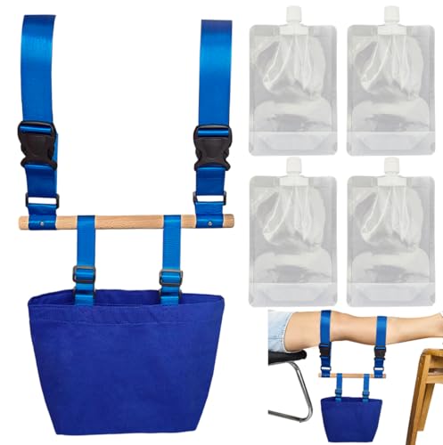 Knee Extension Recovery Device,Essential Aid for Knee Surgery Rehabilitation,Adjustable Buckle Leg Straightening and Flexibility Equipment – Post Knee Surgery MustHaves(4PCS Weights Included)
