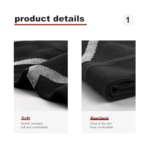Leg Calf Compression Sleeve for Men Women Footless Sock - color: Black
