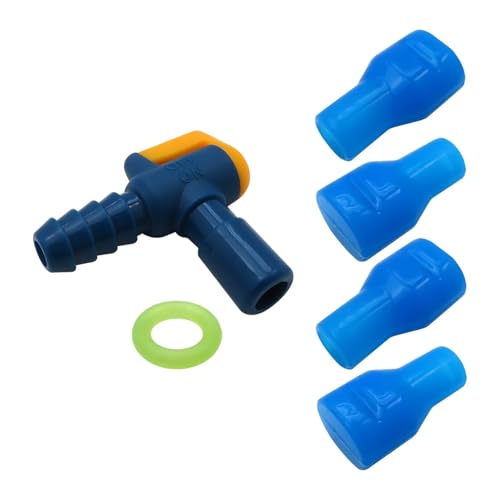 Professional 4 Pack Bite Valve Replacement 90 Degree Silicone Mouthpiece Compatible for Most Hydration Bladders, for Camelback