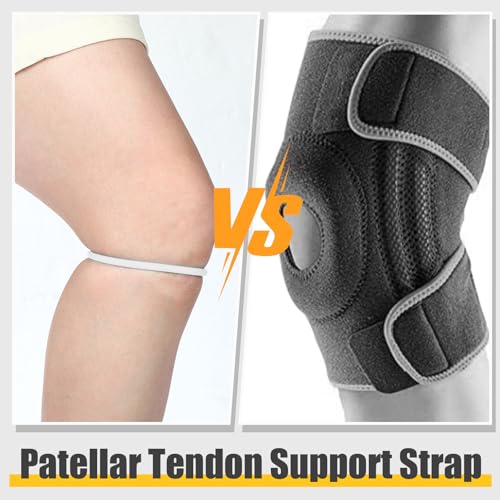 Foilswirl Patella Knee Band Basketball Knee Strap,2,White,L - color: White, size: L