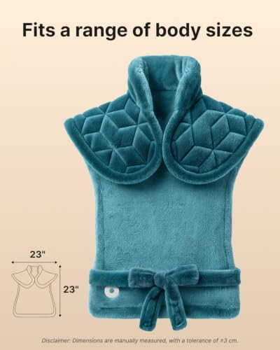 RENPHO Weighted Heating Pad for Neck, Shoulders & Back, Christmas Gift - color: A-blue