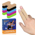 KTQUICK Precut Finger Kinesiology Tape, 40 PCS, 20% Stronger Adhesive,Beige - color: Beige