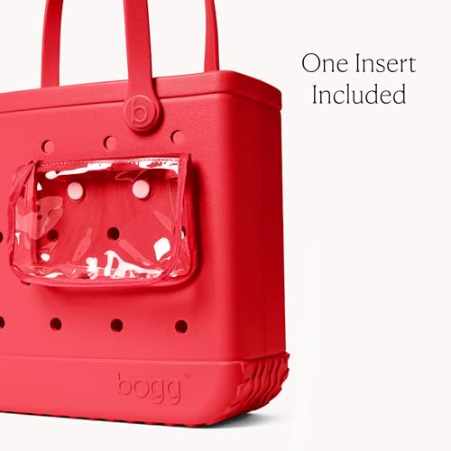 BOGG BAG Medium Tote – 15” x 12.5” x 5” – Essential Bags for Beach, Pool, Boat, Sports, Tailgating, Cruise, Travel - color: Off to the Races Red