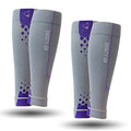 Thirty48 Graduated Calf Compression Sleeves 15-20 OR 20-30 mmHg | Maximize Fast Recovery by Increasing Oxygen to Muscles - color: [2 Pairs] Purple, size: Small