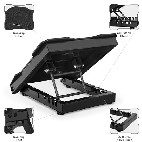 Steel Slant Board Calf Stretcher, 600 Lbs Weight Capacity, Black - color: Black