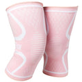 Knee Compression Sleeve | Non-Slip Knee Brace for Running & Weightlifting - color: Pink, size: Small (Pack of 2)