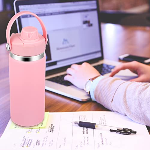 Lid for Hydro Flask 32 40 oz Wide Mouth, Replacement Lids Compatible with Hydro Flask Wide Mouth Water Bottle, Top Spout Lid with Handle, Wide Mouth Lid Chug Cap Accessories - color: Light Pink - 1 Pack