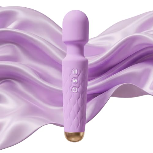 Personal Massager - 4H Max Runtime & Ultra-Quiet - Waterproof - 20 Modes 8 Speeds for Deep Tissue Back Massage, Post-Workout Recovery and Neck Muscle Relaxation(Purple) - color: Purple
