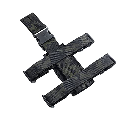 EXCELLENT ELITE SPANKER Tactical Drop Leg Holster Adjustable Drop Leg Platform Molle Module Universal Bag for Left/Right Leg - color: Multicam-Black
