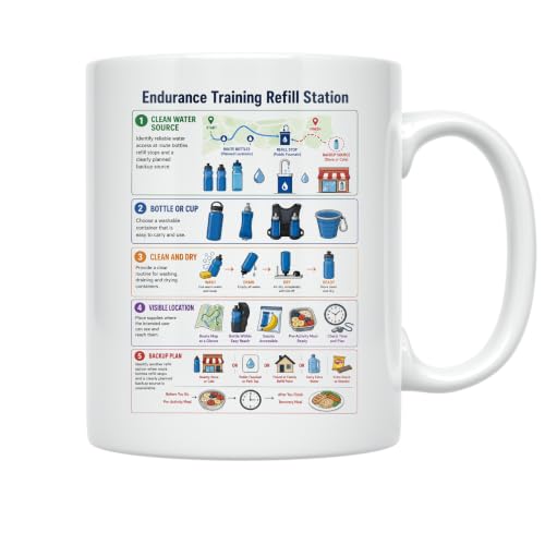 Endurance Training Refill Station Mug - Runners Hydration - 11 oz Ceramic