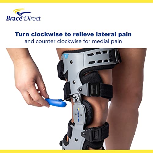 Brace Direct OA Unloader Knee Brace and Heated Massager Pain Relief Bundle - size: Left