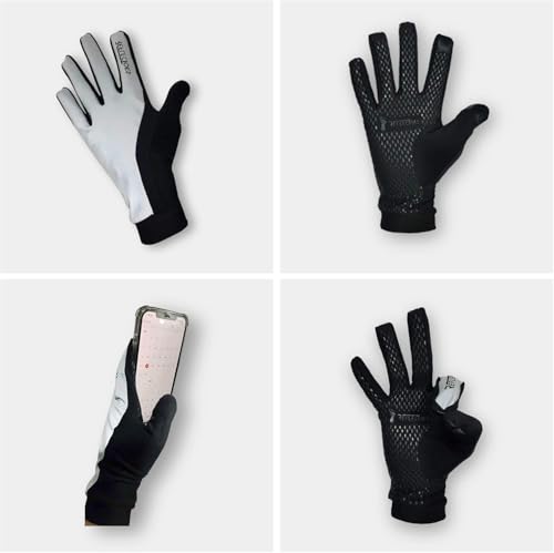 ReflecToes Reflective Winter Running Gloves, Hi Vis Neon Traffic Gloves Men - color: Black, size: X-Small