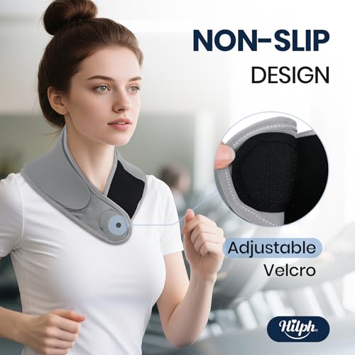 Hilph Neck Ice Pack Wrap Gel, Soft Gel Ice Pack for Cervical Neck Pain - color: B-gray, size: Classic Standard