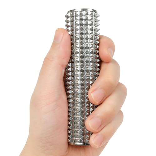 Aluminum Acupressure Stick – Solid Metal Handheld Massage Tool with Firm, Targeted Pressure Feel (Silver) Handheld Desk Massage Tool, Firm Pressure Feel for Hands-On Relaxation