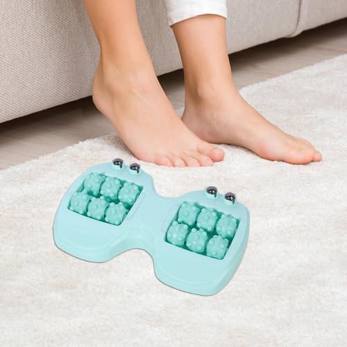 Foot Massage Roller Ergonomic Portable Magnetic Beads Massage Tool Care - color: Green