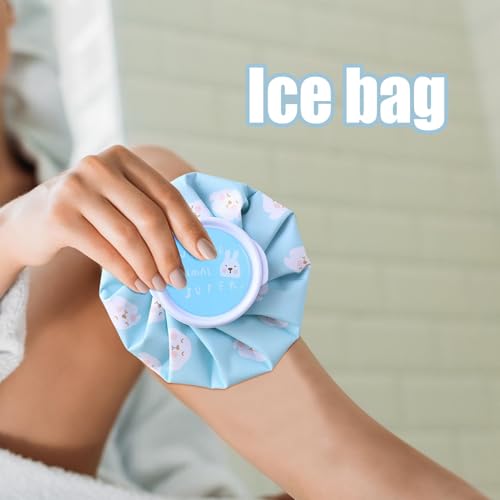 Bag Ice Pack - Leakproof Ice Pack | Hot Water Bags for Knees | Forehead Ankles Ice Pack | Lightweight Ice Pack | Ice Cold Pack Reusable | Cold and Hot Hot Water Bag - color: Blue