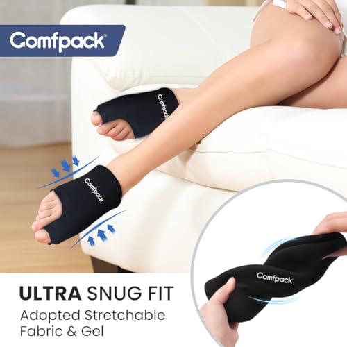 Comfpack Foot Ice Pack Toe Wrap for Bunion, Gout, Plantar Fasciitis Relief