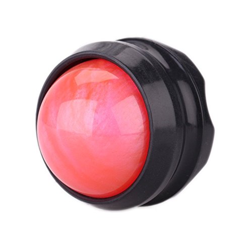 Manual Massage Roller Ball - Massager and Therapy Tool for Sore Muscles, Shoulders, Arms, Neck, Back, Feet, Body, Deep Tissue, Stiffness, Joint Pain, Stress Relief - color: Pink