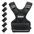 ZELUS Weighted Vest for Men Women,Adjustable 4-32lb Vest, Removable Weights - color: Black, size: 20-32 lb.