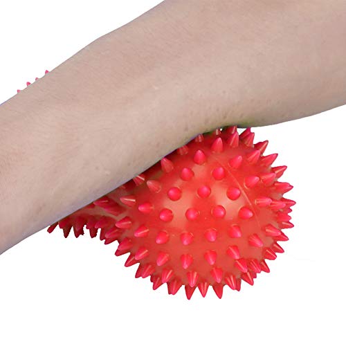Peanut Massage Ball, PVC Spiky Massage Ball, Foot Roller Massager for Plantar Fasciitis, Fitness Muscle Massaging, Exercise Relax
