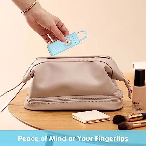 Rechargeable Personal Alarm for Women, College Dorm Essentials - color: Aqua