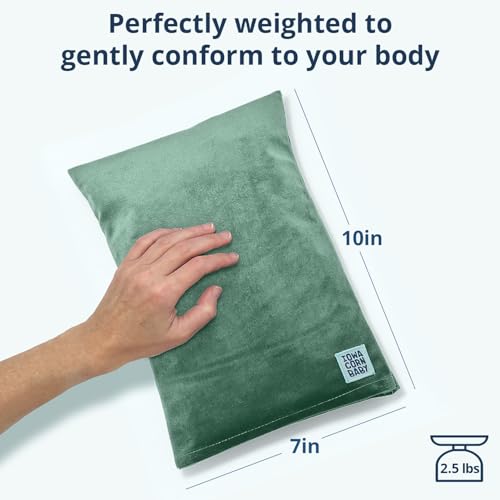 Microwave Heating Pad - Moist Heat Warm Compress for Back, Neck and Cramps - color: Morning Dew