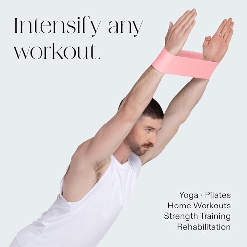 Bala Bands Resistance Bands, Non-Slip Fabric Exercise Bands - color: BLUSH, CHARCOAL, SAND