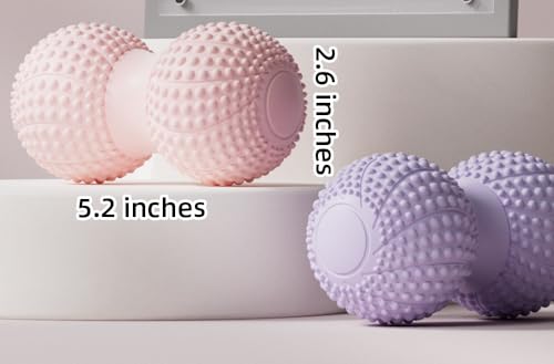 Peanut Massage Ball for Myofascial Release & Muscle Relaxation - Deep Tissue (Purple) - color: Purple