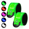 2PCS LED Armband for Running and Walking at Night Safety Gear - color: Green
