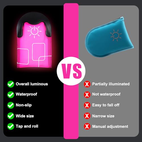 Aucuu Reflective Running Gear Set, Magnetic LED Clip Lights, Rechargeable Magnet Clip, Running Safety Lights with 3 Lighting Modes, High Visibility, Brightly Luminous for Night Running, Cycling - color: #2 Pink