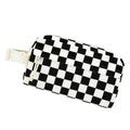 Small Insulated Lunch Bag: Reusable Small Lunch Box, Mini Soft Cooler Bag - color: Black Check