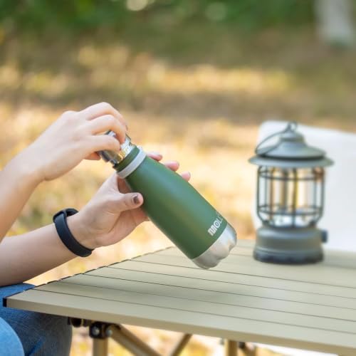 Small Water Bottles for Kids -9 oz Stainless Steel Theroms,Grass Green - color: Grass Green, size: 9 Ounces