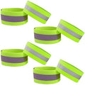 8 Bands of Reflective Bands for Wrist, High Visibility Reflective Running Accessories, Runners Belt Reflector Tape for Men and Women, Reflective Running Gear for Night Running Cycling Walking Bicycle