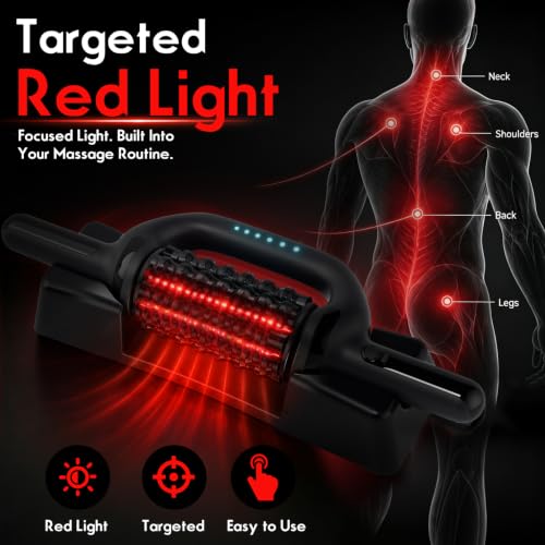 Electric Massager Roller for Back Shoulder Abdomen Leg & Foot with Ice Pack