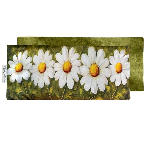 Heat Pack - Microwavable Heating Pads - Microwave Heating Pad for Pain Relief & Comfort - Suitable for The Neck, Back, Shoulders, Hips, Stomach Cramps & More - Neck Heat Wrap - Contact me-Link Below. - size: WIDE, style: Bunch of Daisies