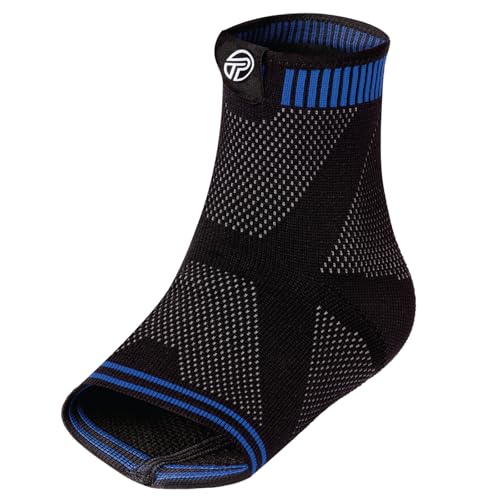 Pro-Tec Athletics 3D Flat Ankle Support, Custom Fit, Breathable Fabric, Multi-Directional Stretch for Support and Flexibility