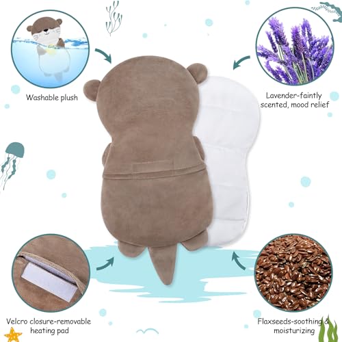 Otter Microwavable Heating Pad - style: Otter hold shell